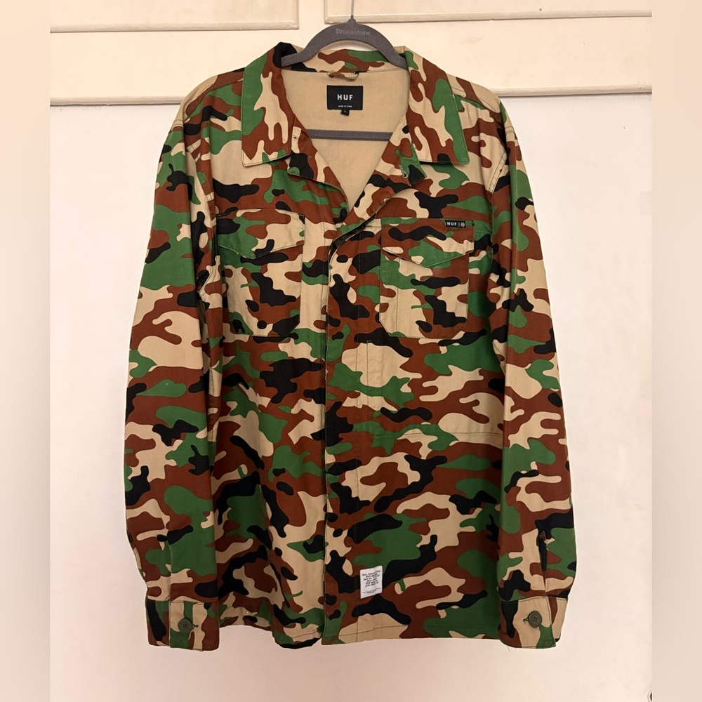 HUF Men's Camouflage Shirt